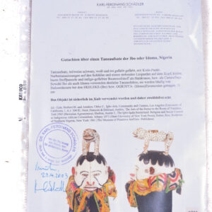 Gelede mask - Wood - Yoruba - Nigeria - Schädler certificate