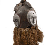 Helmet mask - Wood - Ngongtang - Fang - Gabon