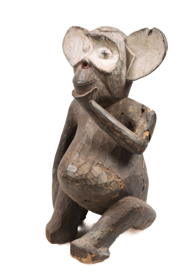 Monkey Figure - Wood - Bulu - Cameroon