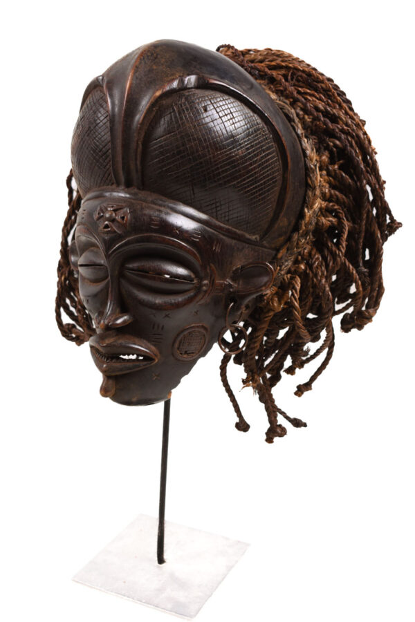 Mask - Wood, Rope - Mwana Pwo - Chokwe - DR Congo
