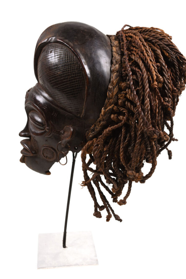 Mask - Wood, Rope - Mwana Pwo - Chokwe - DR Congo