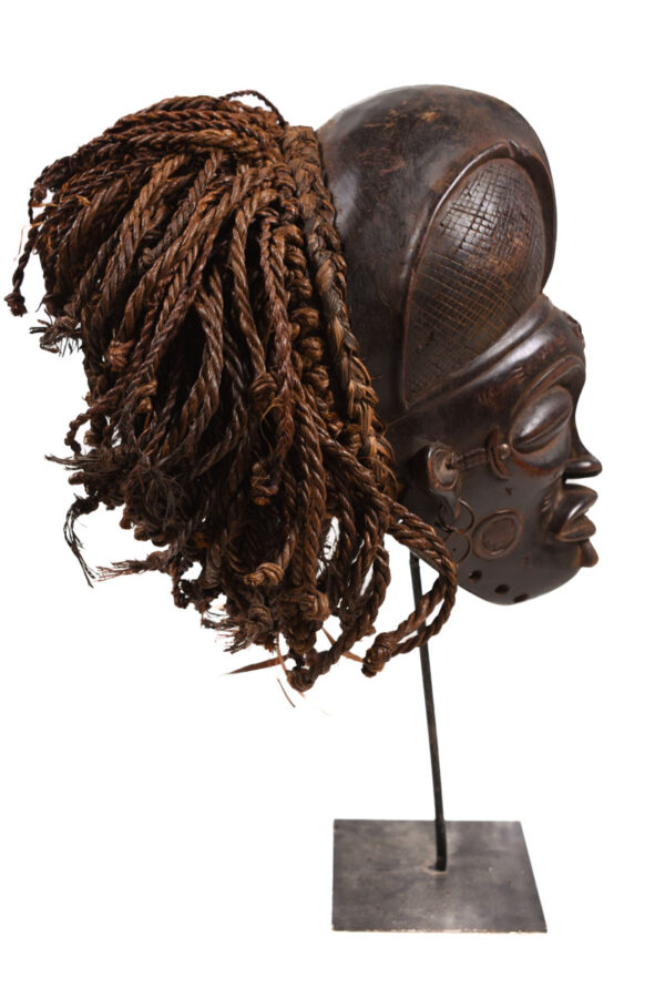 Mask - Wood, Rope - Mwana Pwo - Chokwe - DR Congo