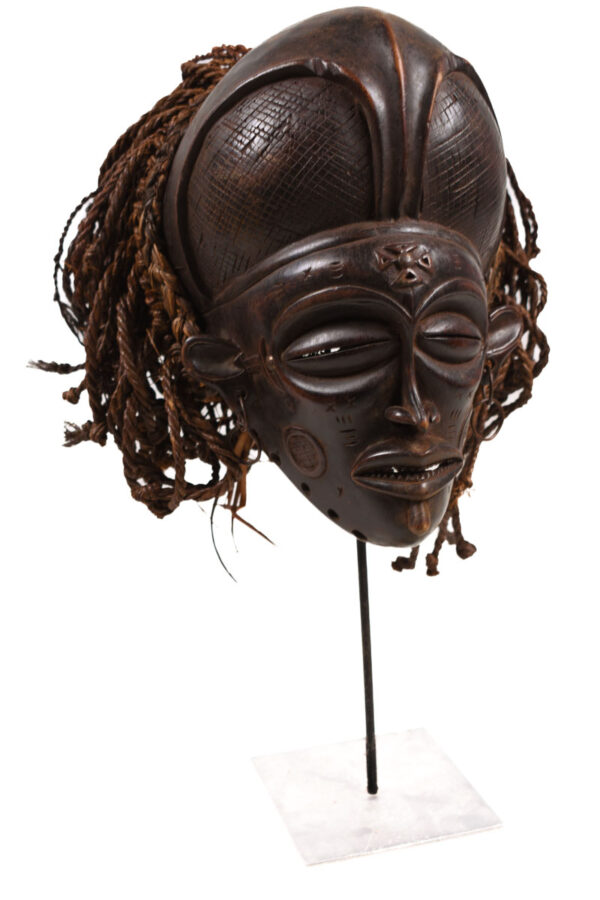 Mask - Wood, Rope - Mwana Pwo - Chokwe - DR Congo
