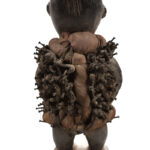 Nkisi Figure - Nail, Wood, Glass - Yombe - Congo