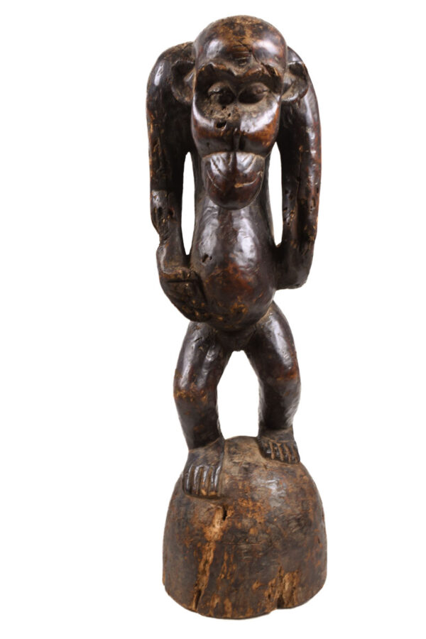 Monkey Figure - Wood - Bulu - Cameroon