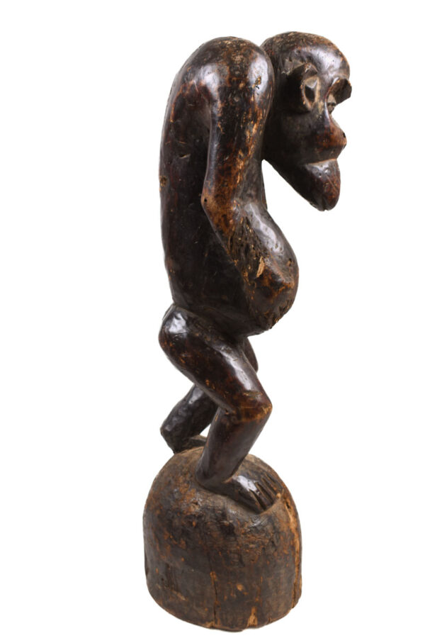 Monkey Figure - Wood - Bulu - Cameroon