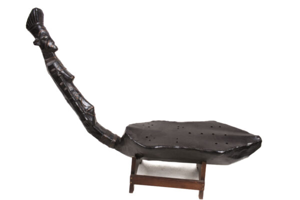Harp - Wood, Leather - Mangebetu - DR Congo