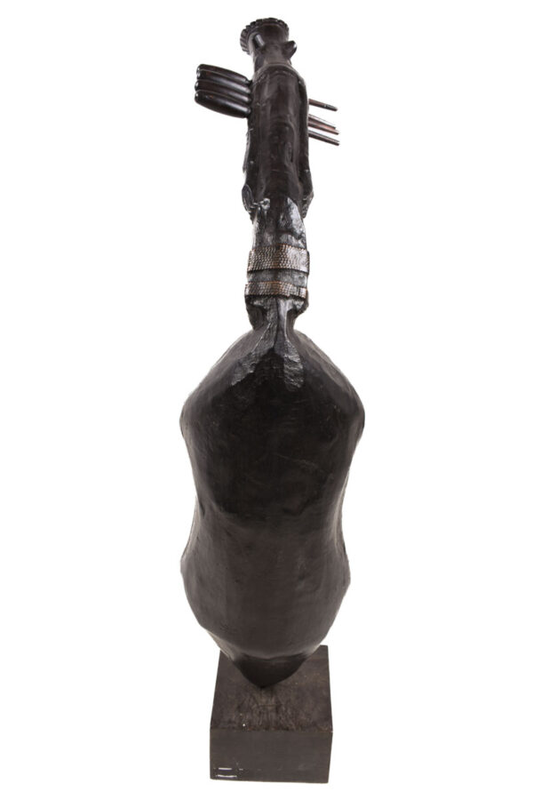Harp - Wood, Leather - Mangebetu - DR Congo