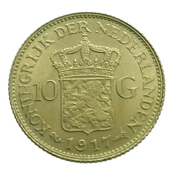 Nederland 10 Gulden 1917 Wilhelmina