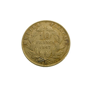 France 10 Francs 1867-A Napoleon III