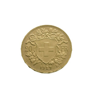 Switzerland 20 Francs 1927 Vreneli - Gold UNC