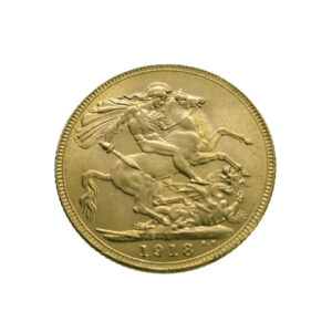 United Kingdom Sovereign 1918-I Bombay mint - George V