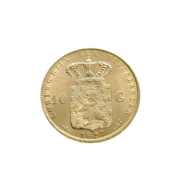 Nederland 10 Gulden 1897 Parels los - Wilhelmina