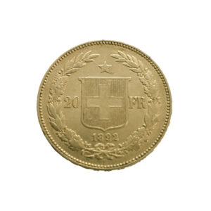 Switzerland 20 Francs 1892-B Helvetica