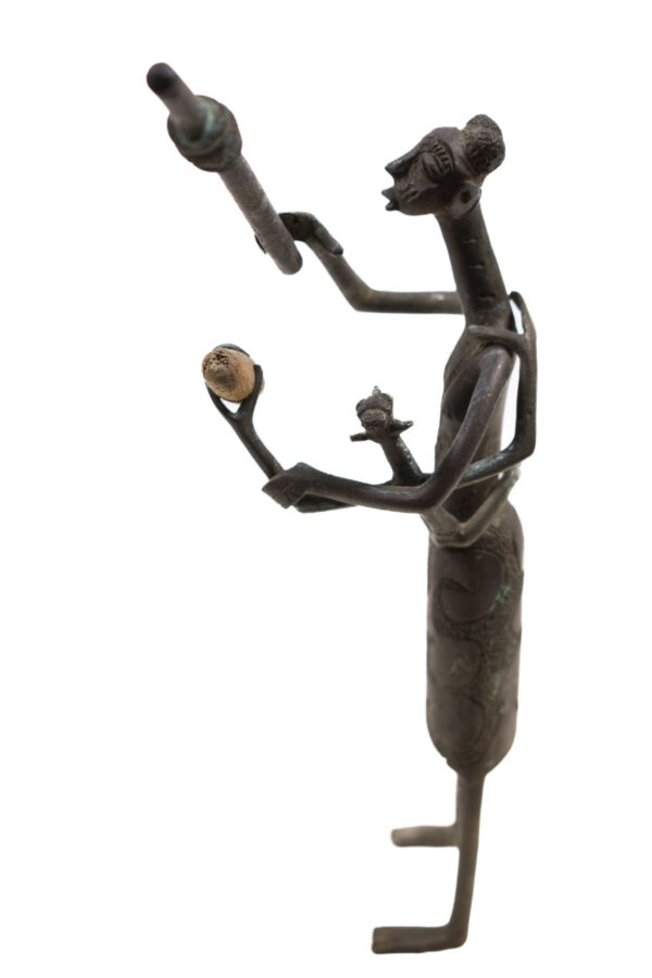 Maternity figure - Bronze - Fon - Benin