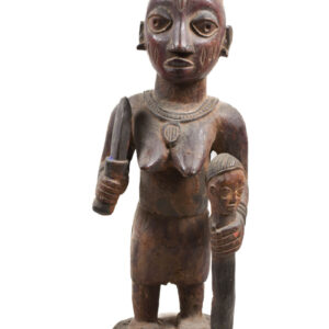 Maternity figure - Wood - Yoruba - Nigeria