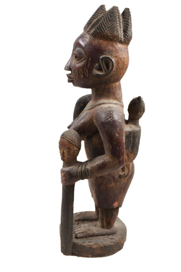 Maternity figure - Wood - Yoruba - Nigeria