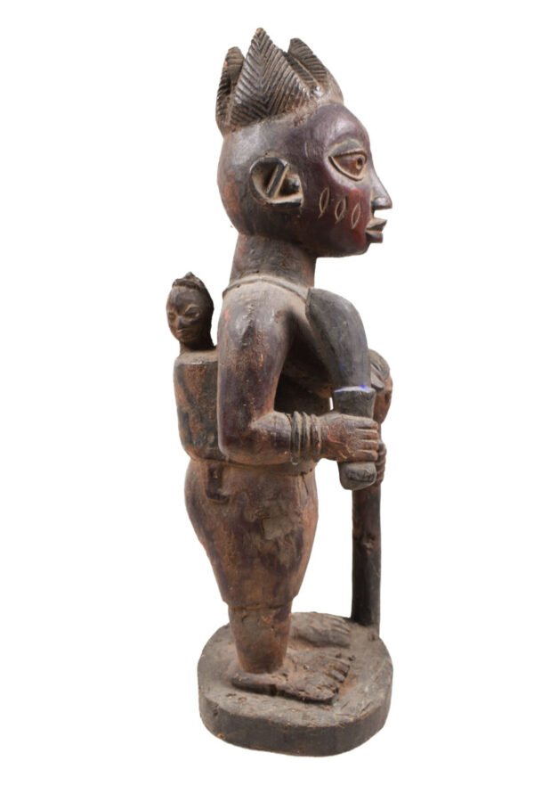 Maternity figure - Wood - Yoruba - Nigeria