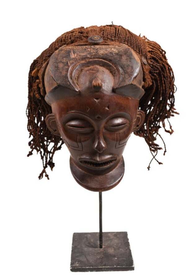 Mask - Wood, Rope - Mwana Pwo - Chokwe - DR Congo