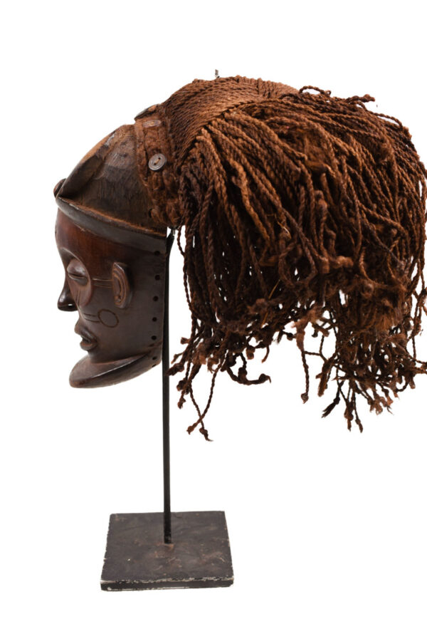 Mask - Wood, Rope - Mwana Pwo - Chokwe - DR Congo