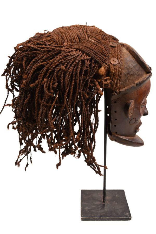 Mask - Wood, Rope - Mwana Pwo - Chokwe - DR Congo