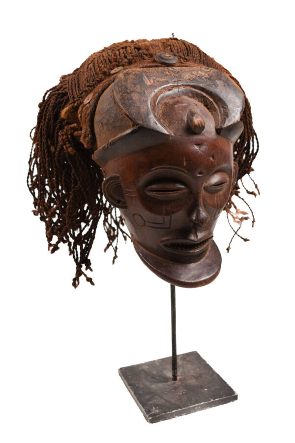Mask - Wood, Rope - Mwana Pwo - Chokwe - DR Congo