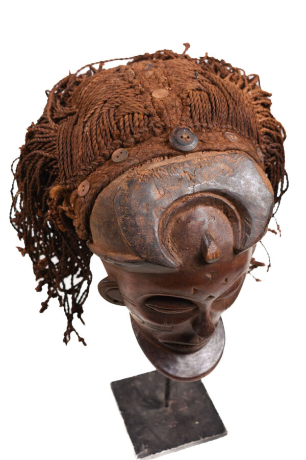 Mask - Wood, Rope - Mwana Pwo - Chokwe - DR Congo