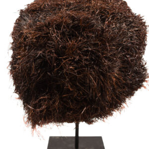 Lele Mask - Wood, Plant fibre - KUBA - Congo