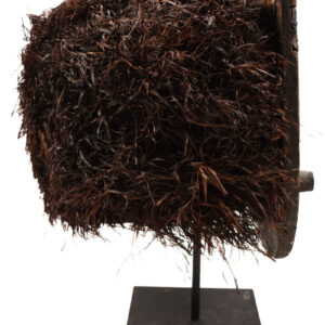 Lele Mask - Wood, Plant fibre - KUBA - Congo