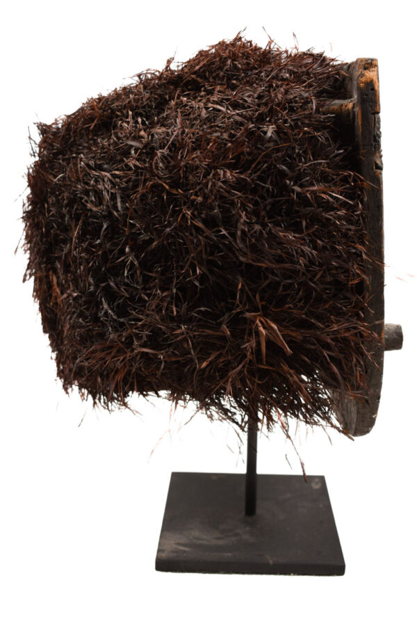 Lele Mask - Wood, Plant fibre - KUBA - Congo