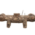 Nkisi Kozo - Glass, Nail, Wood - Bakongo - Congo