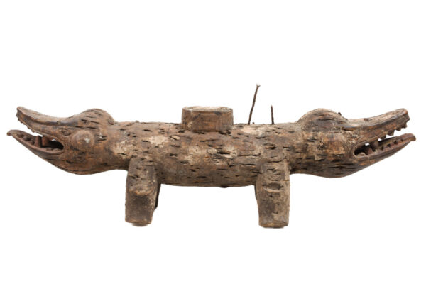 Nkisi Kozo - Glass, Nail, Wood - Bakongo - Congo