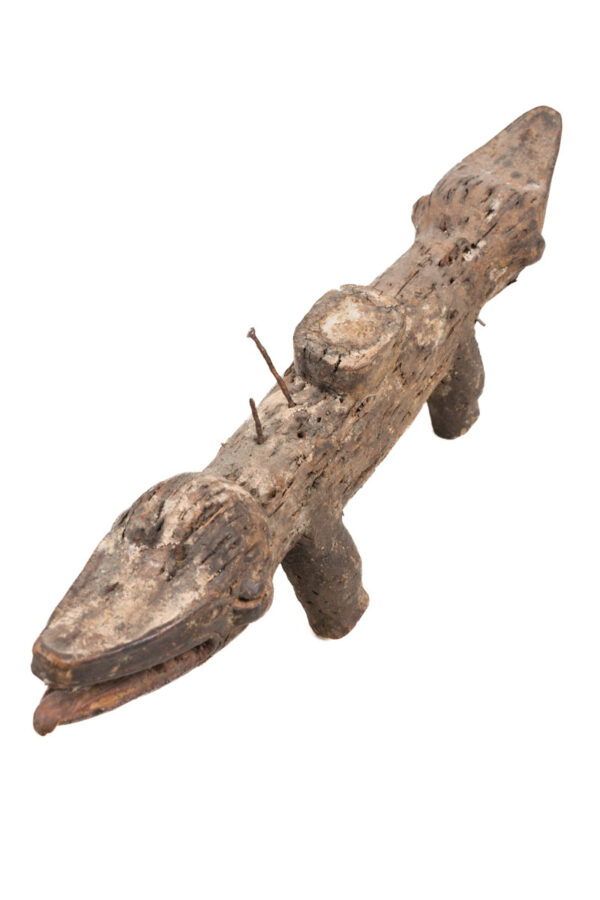 Nkisi Kozo - Glass, Nail, Wood - Bakongo - Congo
