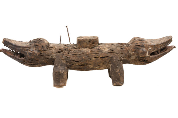 Nkisi Kozo - Glass, Nail, Wood - Bakongo - Congo