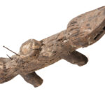 Nkisi Kozo - Glass, Nail, Wood - Bakongo - Congo