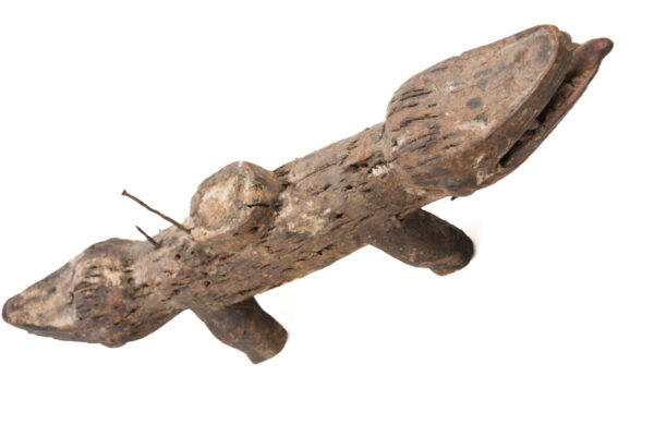 Nkisi Kozo - Glass, Nail, Wood - Bakongo - Congo