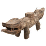 Nkisi Kozo - Glass, Nail, Wood - Bakongo - Congo