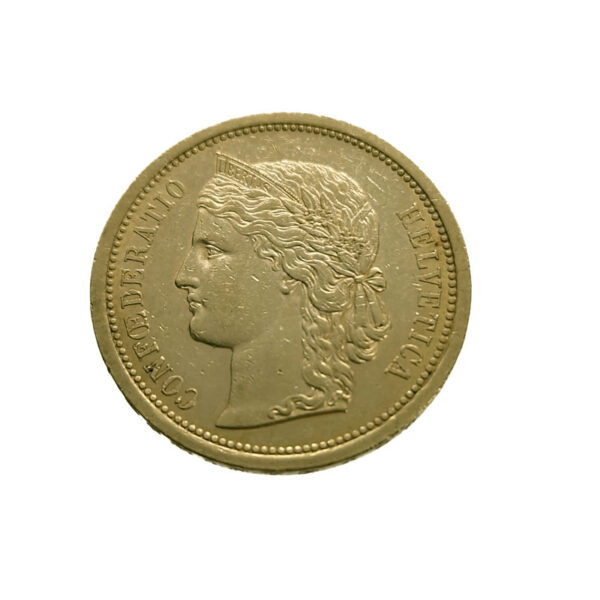 Switzerland 20 Francs 1886 Helvetica