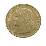 Switzerland 20 Francs 1896 Helvetica