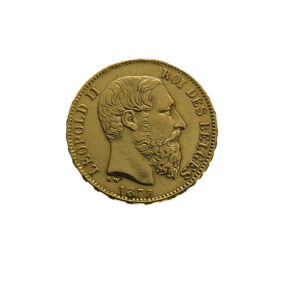 Belgium 20 Francs 1875 Leopold II
