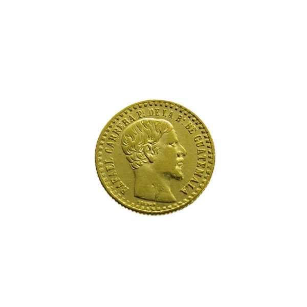 Guatemala 1 Peso 1860 Rafael Carrera