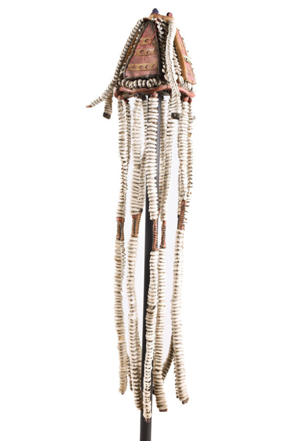Crown - Shells, Fibre, Leather - Adé Bayánni - Yoruba - Nigeria