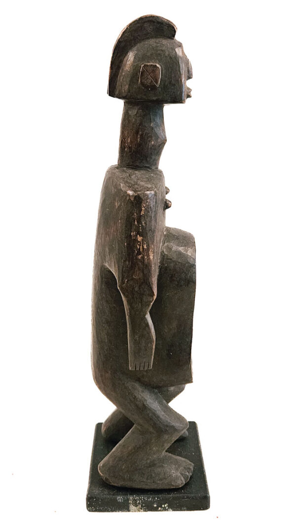 Anthropomorphic cup - Wood - Koro - Nigeria