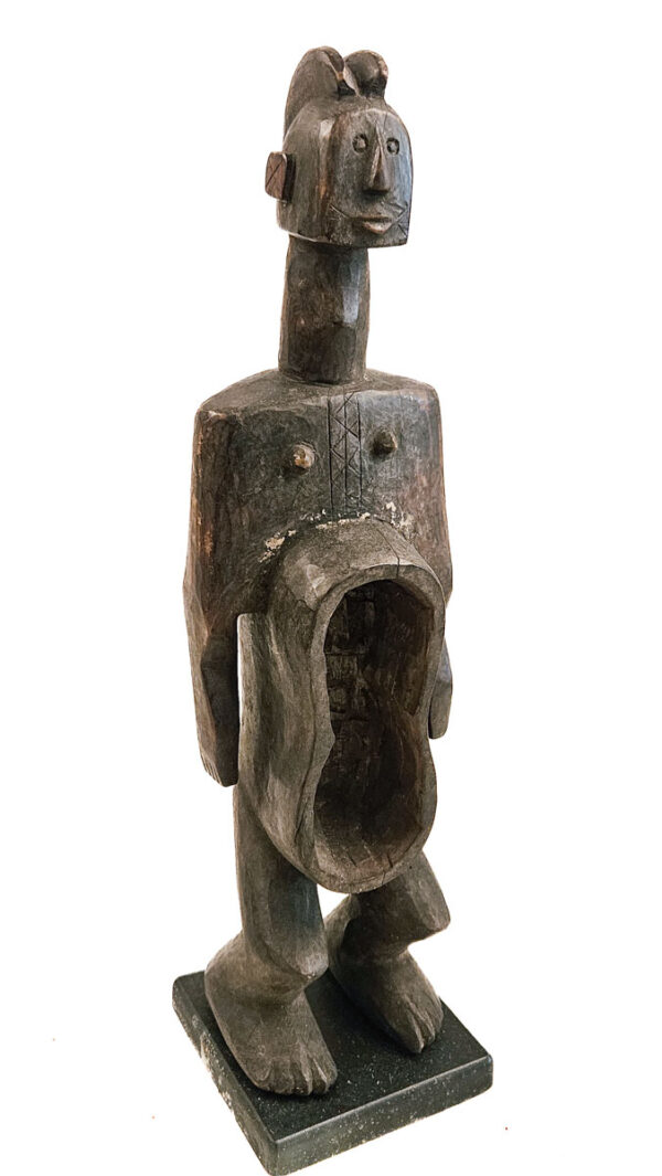 Anthropomorphic cup - Wood - Koro - Nigeria