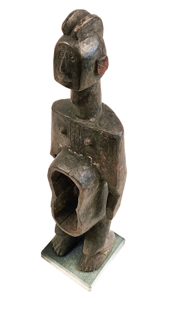 Anthropomorphic cup - Wood - Koro - Nigeria