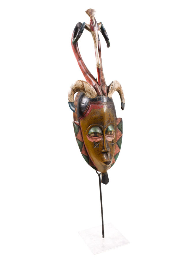 Dance mask - Wood - Guro - Ivory Coast