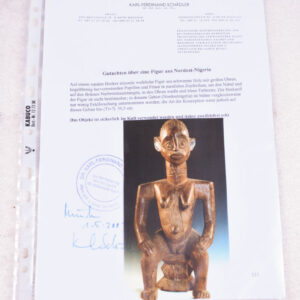 Ancestor figure - Wood - Yoruba - Nigeria - Schädler Certificate - Image 8