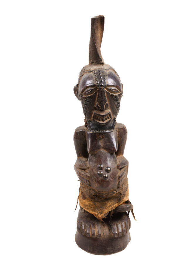 Power Figure - Wood, Horn, Metal - Songye - Congo