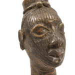 Head of a Queen - Bronze - In the style of Edo / IFE - Benin