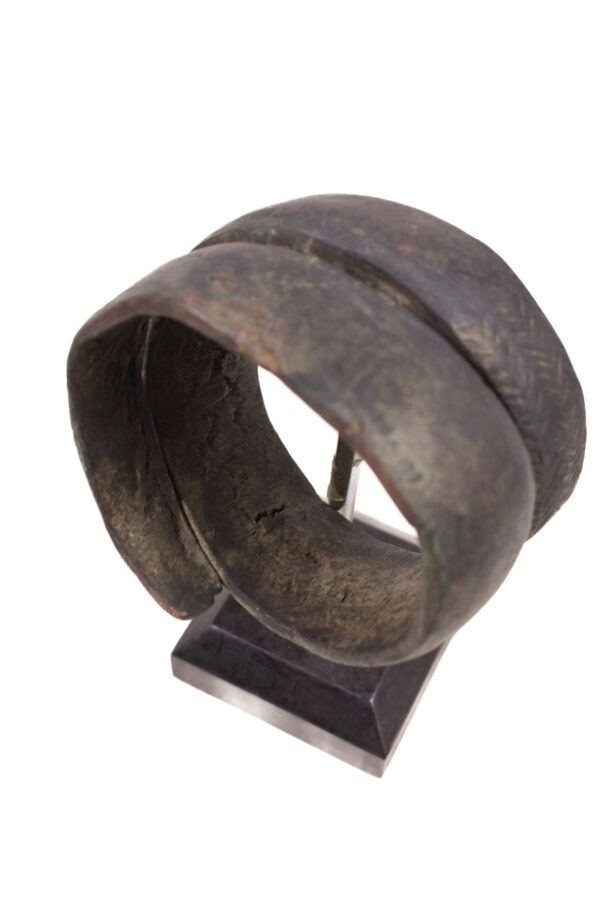 Snake currency / bracelet - Lobi - Bronze - Iron - Burkina Faso